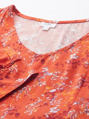 puff sleeves floral top - 17401825 - Standard Image - 5