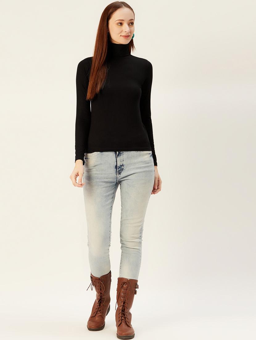 turtle neck solid top - 17401833 - Zoom Image - 4