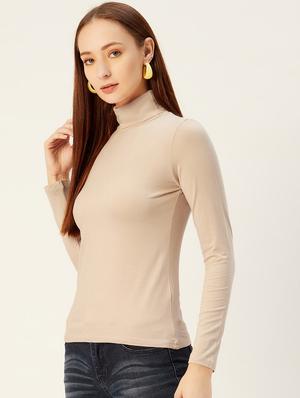 turtle neck solid top - 17401838 - Standard Image - 2