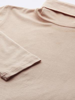 turtle neck solid top - 17401838 - Standard Image - 5