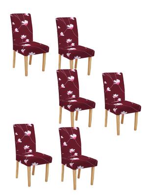 stylish soft elastic chair cover pack of 6 - 17403006 - Standard Image - 2