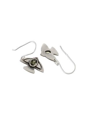 silver brass hoop earring - 17403129 - Standard Image - 3