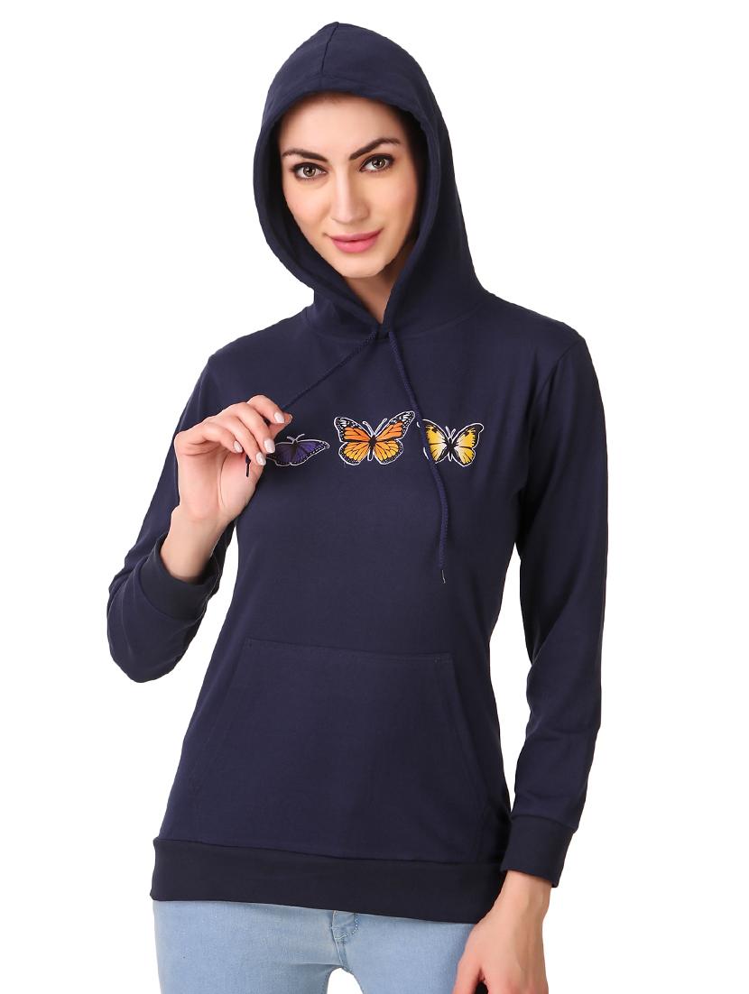 hooded neck graphic sweatshirt - 17403197 - Zoom Image - 1