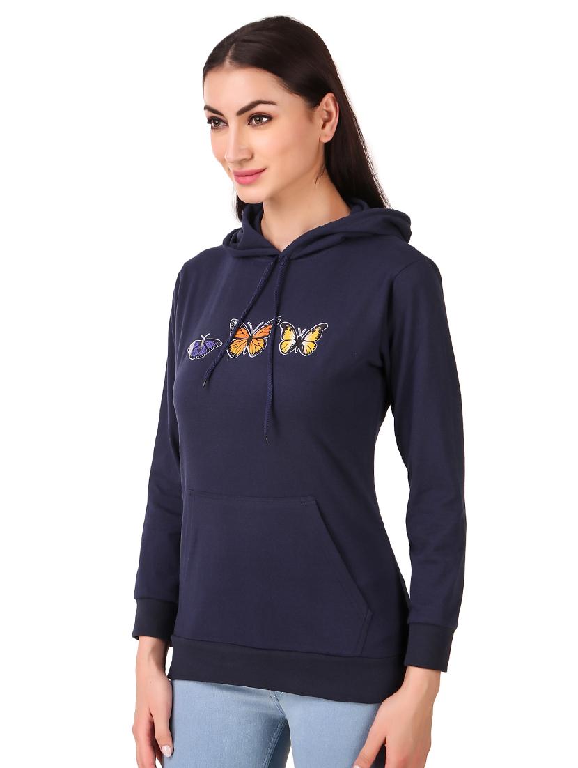 hooded neck graphic sweatshirt - 17403197 - Zoom Image - 2
