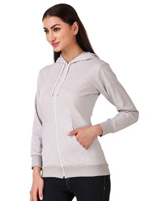 hooded neck zip up sweatshirt - 17403199 - Standard Image - 2