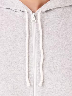 hooded neck zip up sweatshirt - 17403199 - Standard Image - 4