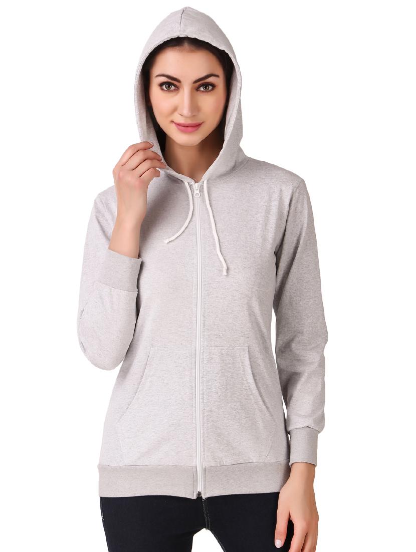hooded neck zip up sweatshirt - 17403199 - Zoom Image - 1