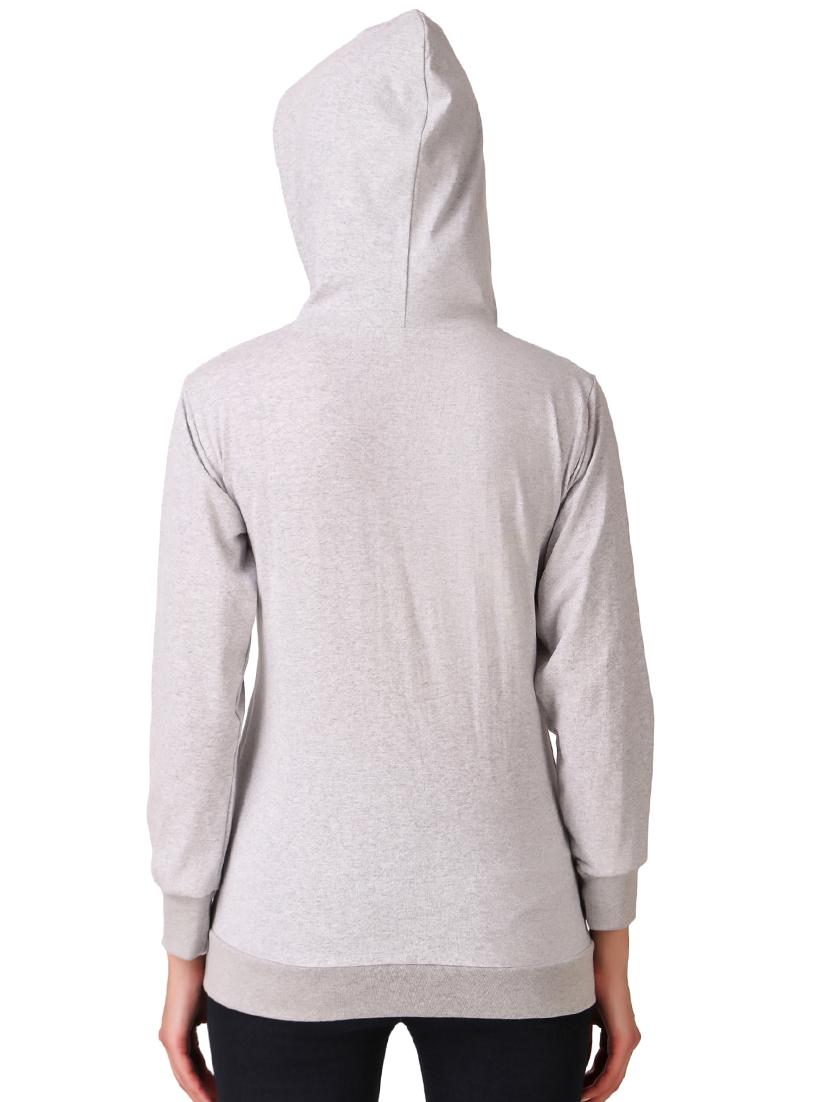 hooded neck zip up sweatshirt - 17403199 - Zoom Image - 3