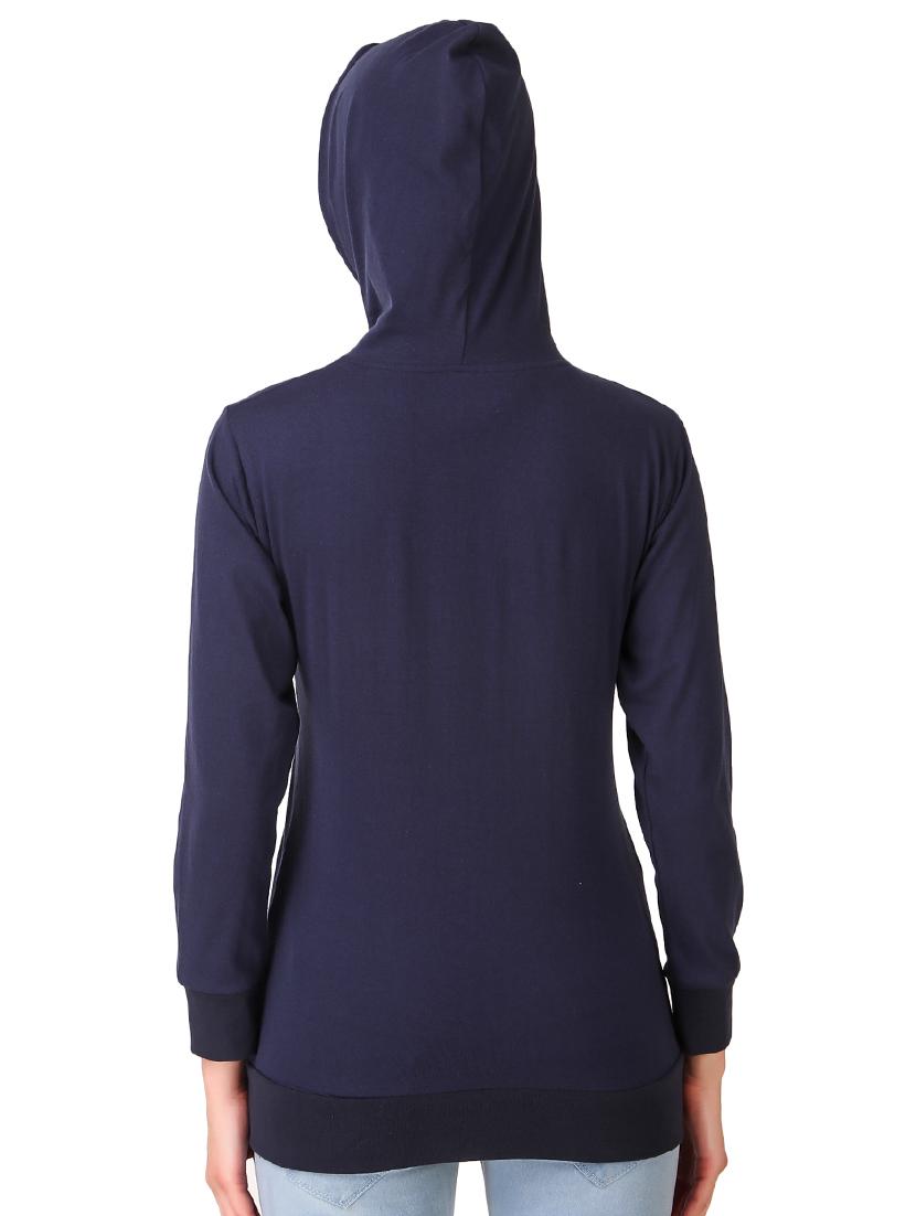hooded neck zip up sweatshirt - 17403200 - Zoom Image - 3