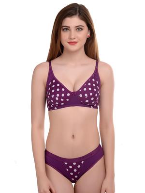 set of 3 polka dot bra and panty set - 17403275 - Standard Image - 4