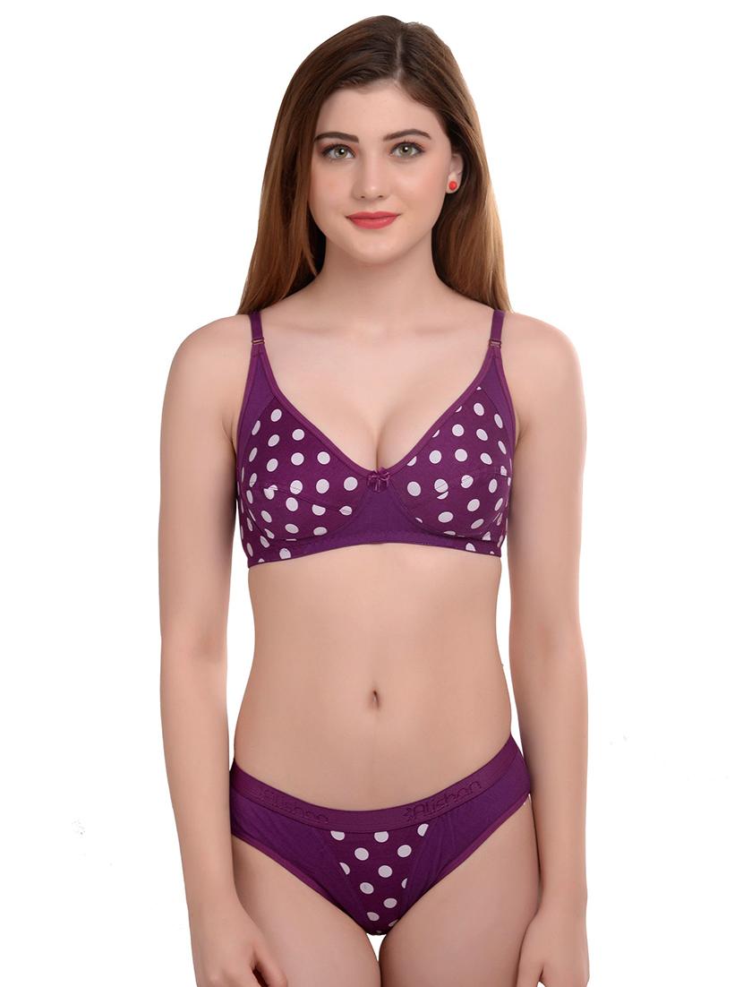 set of 3 polka dot bra and panty set - 17403275 - Zoom Image - 4