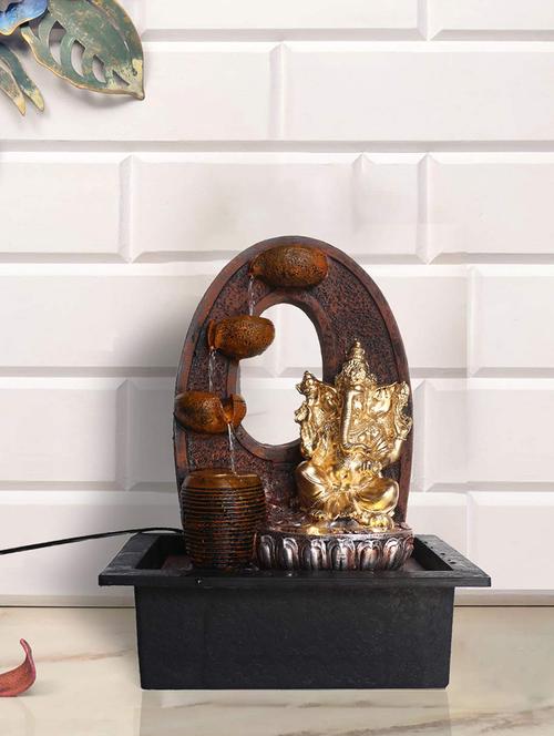 polyresin golden brown buddha one step indoor table top water fountain with adjustable speed control - 17403297 - Standard Image - 1