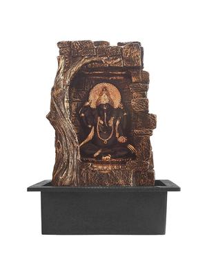polyresin golden black ganesha one step indoor table top water fountain with adjustable speed control - 17403303 - Standard Image - 4