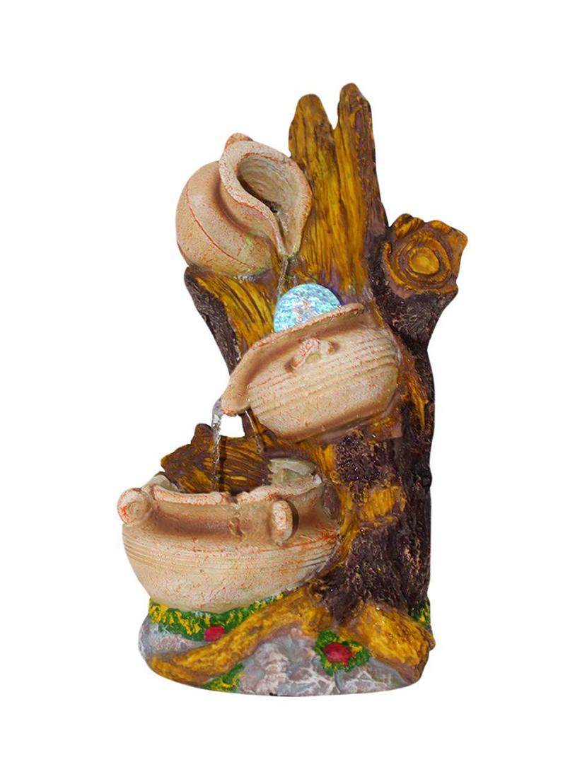 polyresin multicolour one step water fountain with adjustable speed control - 17403305 - Zoom Image - 2
