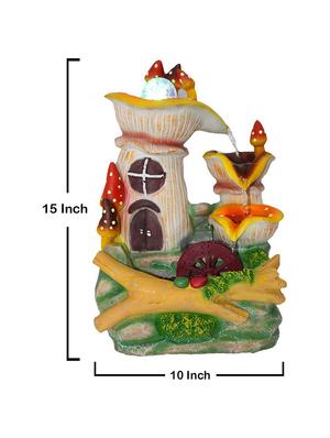polyresin multicolour three step indoor table top water fountain with adjustable speed control - 17403309 - Standard Image - 5