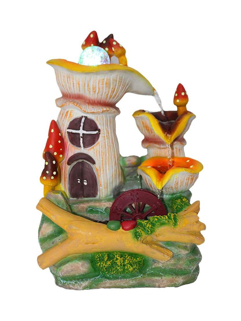 polyresin multicolour three step indoor table top water fountain with adjustable speed control - 17403309 - Zoom Image - 2