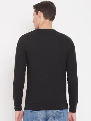 black solid sweatshirt - 17403416 - Standard Image - 3