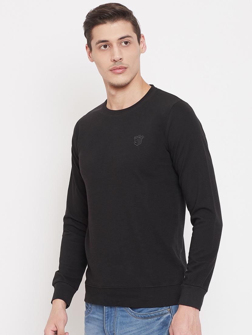black solid sweatshirt - 17403416 - Zoom Image - 2