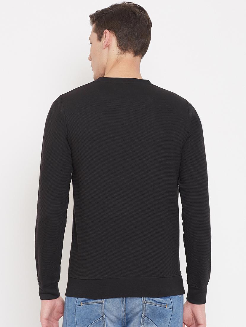 black solid sweatshirt - 17403416 - Zoom Image - 3