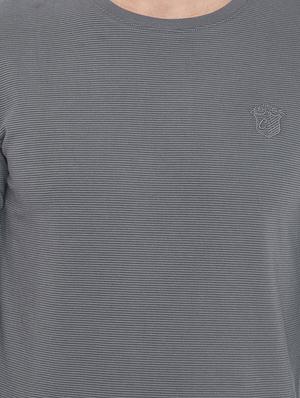grey solid sweatshirt - 17403418 - Standard Image - 5