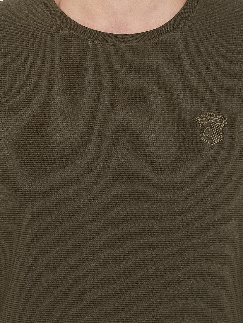 olive green solid sweatshirt - 17403420 - Zoom Image - 5