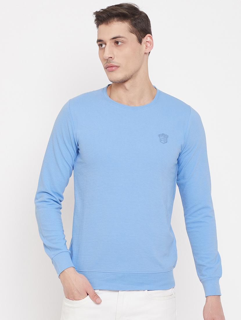 light blue solid sweatshirt - 17403424 - Zoom Image - 1