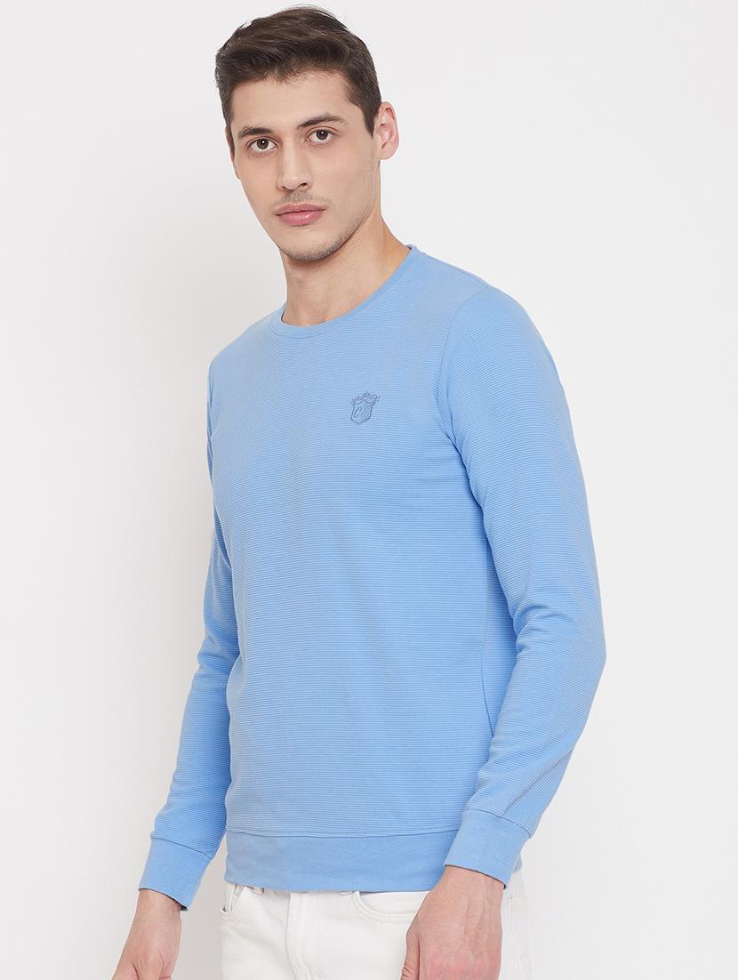 light blue solid sweatshirt - 17403424 - Zoom Image - 2