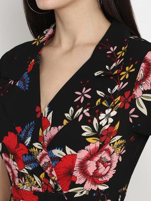 tie back floral full leg jumpsuit - 17403466 - Standard Image - 4