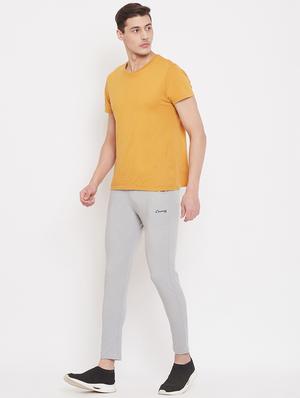 grey solid full length track pant - 17404063 - Standard Image - 4