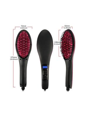 favon simply straight ceramic hair straightening brush with lcd display - 17404110 - Standard Image - 3