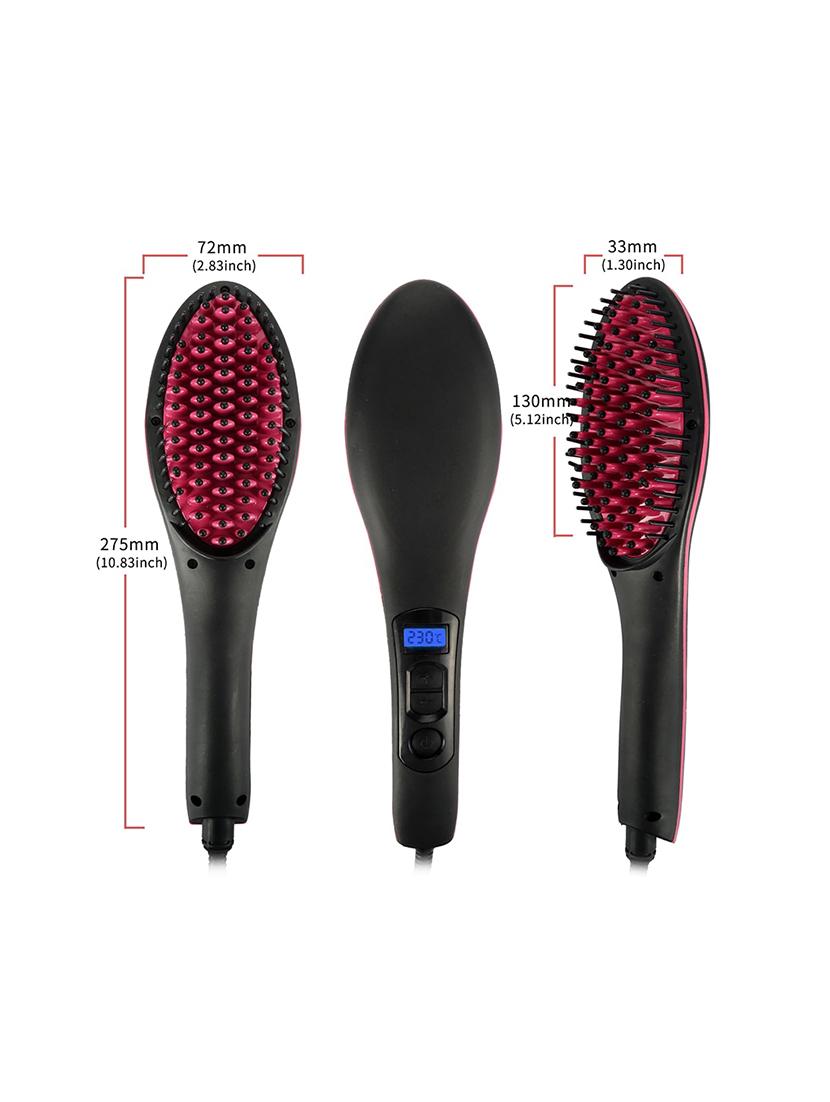 favon simply straight ceramic hair straightening brush with lcd display - 17404110 - Zoom Image - 3