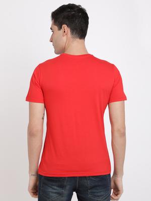 red chest print t-shirt - 17405280 - Standard Image - 4