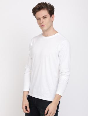 white solid t-shirt - 17405287 - Standard Image - 3