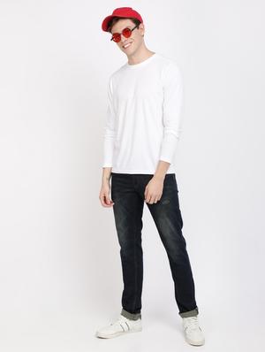 white solid t-shirt - 17405287 - Standard Image - 5