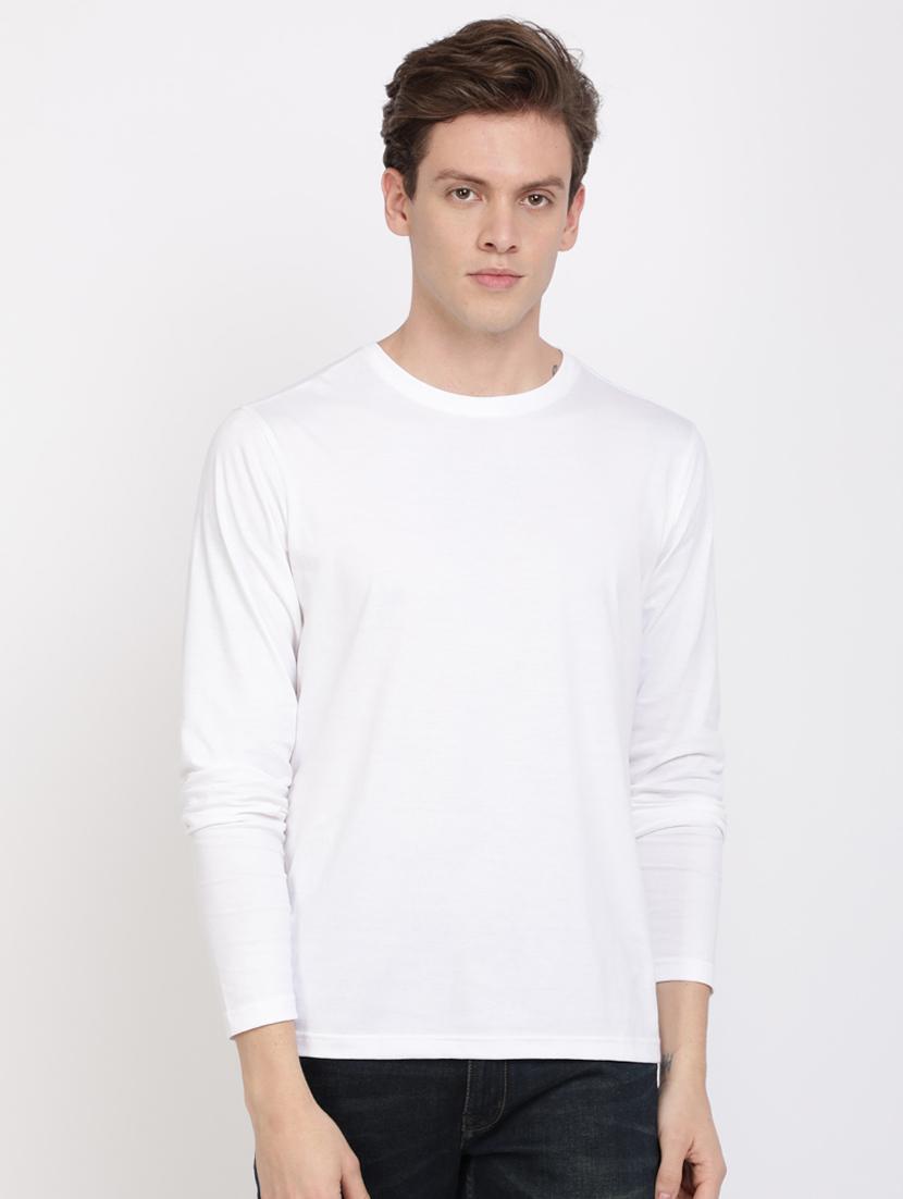 white solid t-shirt - 17405287 - Zoom Image - 1