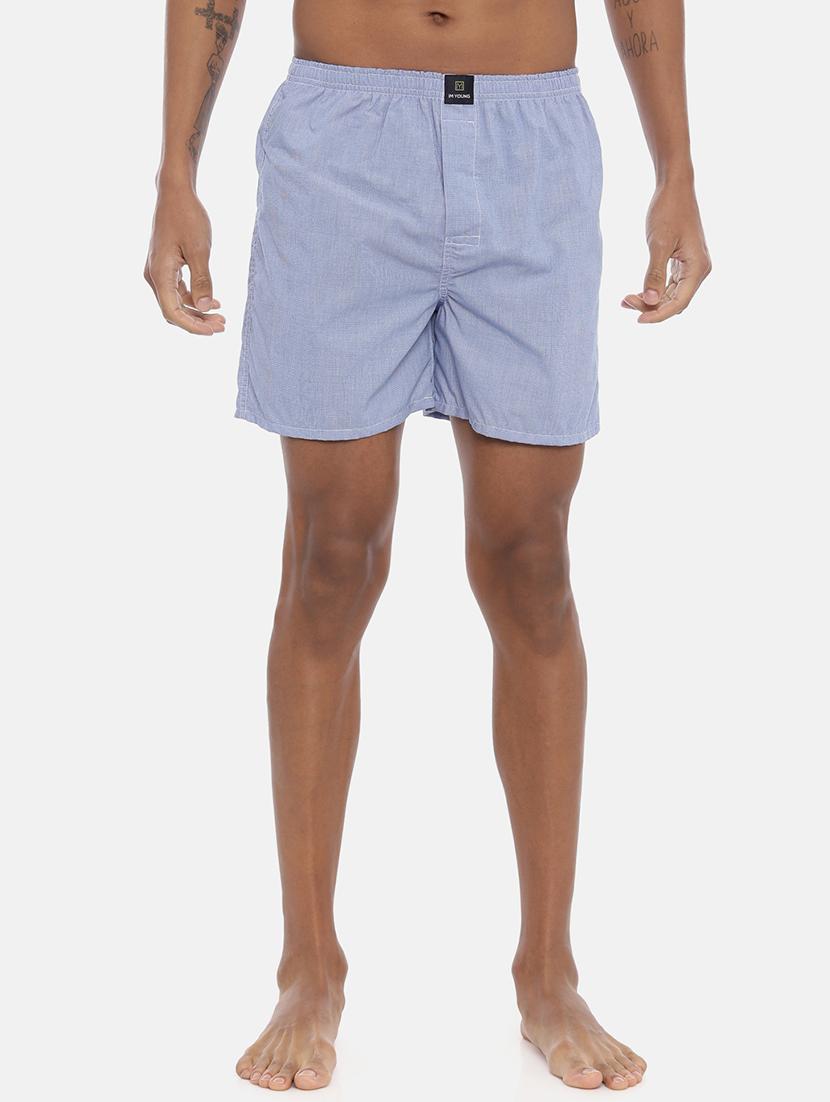 blue checkered boxer - 17405404 - Zoom Image - 1