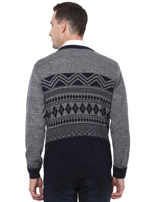 grey printed pullover - 17405447 - Standard Image - 3