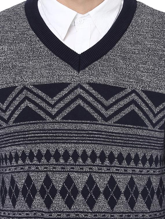 grey printed pullover - 17405447 - Zoom Image - 5