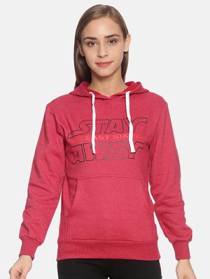 hooded neck typographic sweatshirt - 17405505 - Standard Image - 2