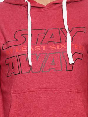 hooded neck typographic sweatshirt - 17405505 - Standard Image - 4