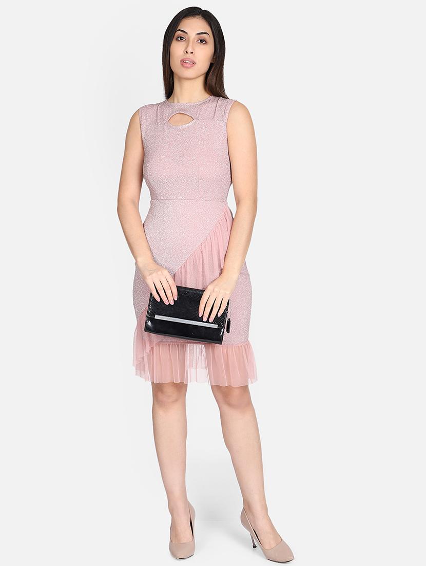 frill enhance bodycon dress - 17405670 - Zoom Image - 4