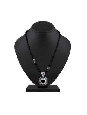 black metal statement necklace - 17405787 - Standard Image - 4