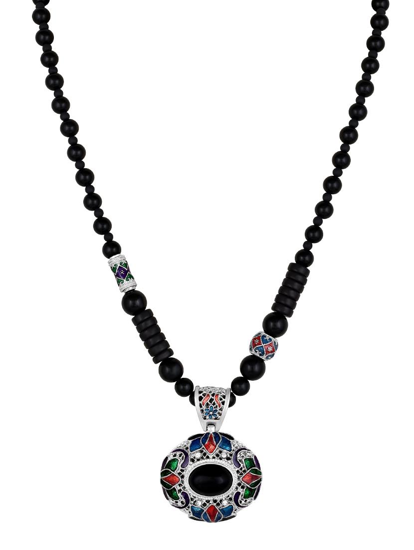 black metal statement necklace - 17405787 - Zoom Image - 1