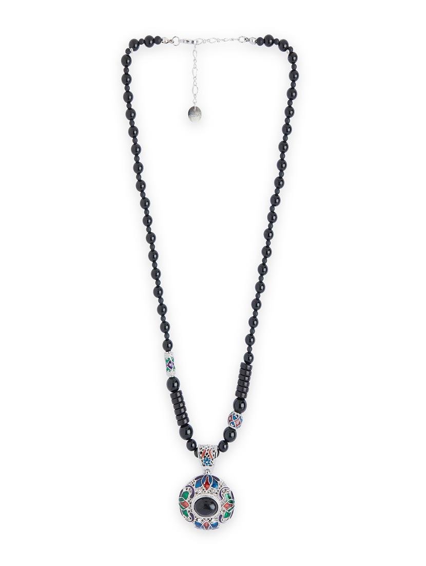 black metal statement necklace - 17405787 - Zoom Image - 2