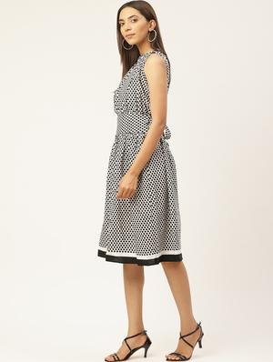 printed a-line dress - 17406031 - Standard Image - 2