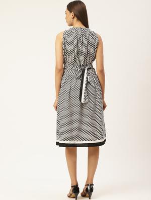 printed a-line dress - 17406031 - Standard Image - 3