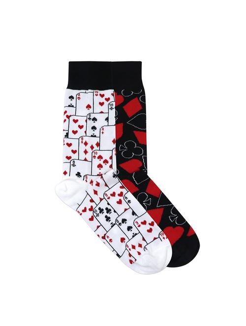 multi colored cotton above ankle length sock - 17406124 - Standard Image - 1