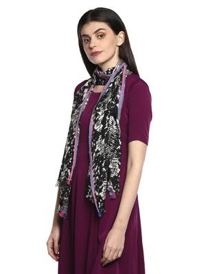 white viscose stole - 17406197 - Standard Image - 4
