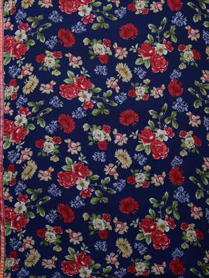 floral printed saree with blouse - 17406493 - Standard Image - 4