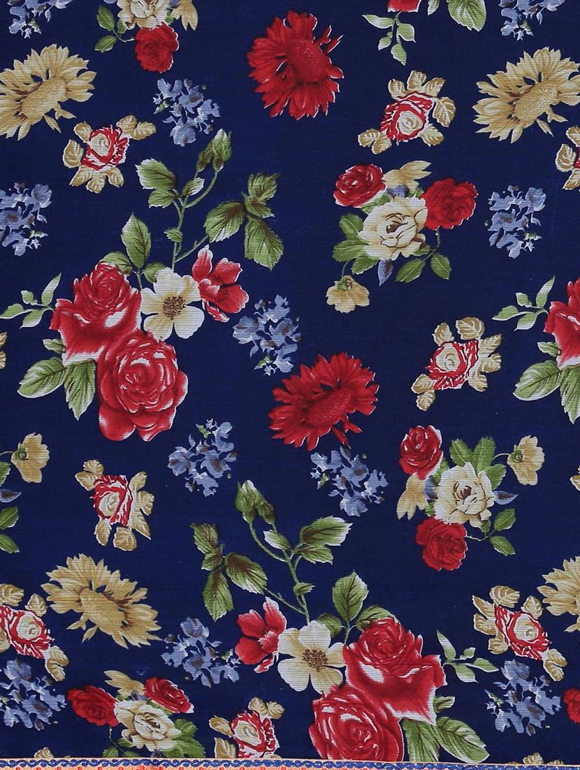 floral printed saree with blouse - 17406493 - Zoom Image - 5